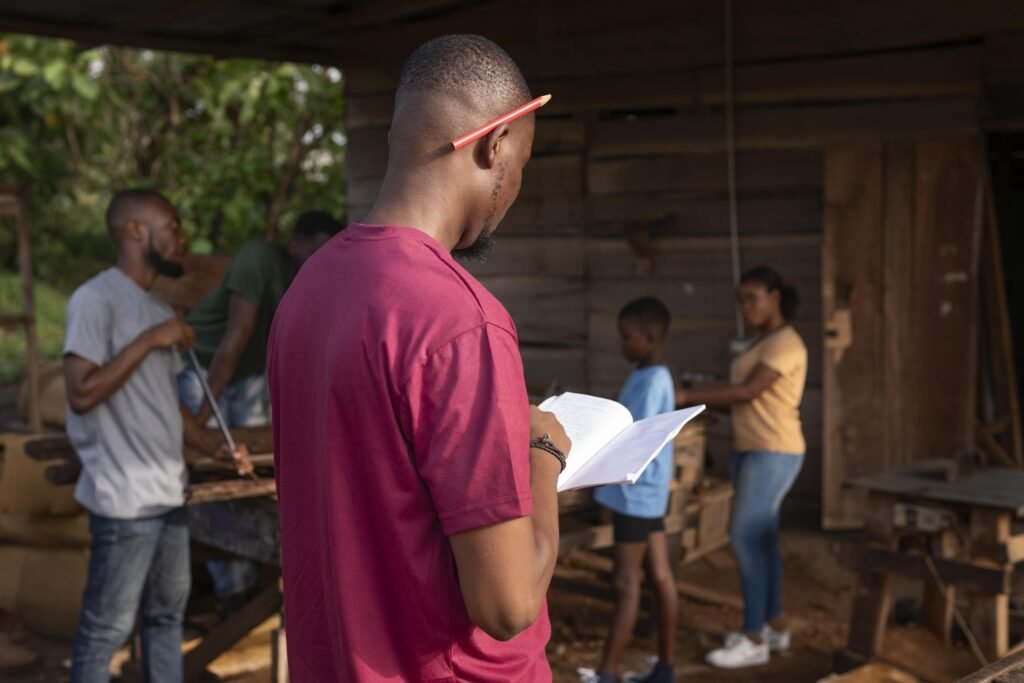 comunidad trabajando junta